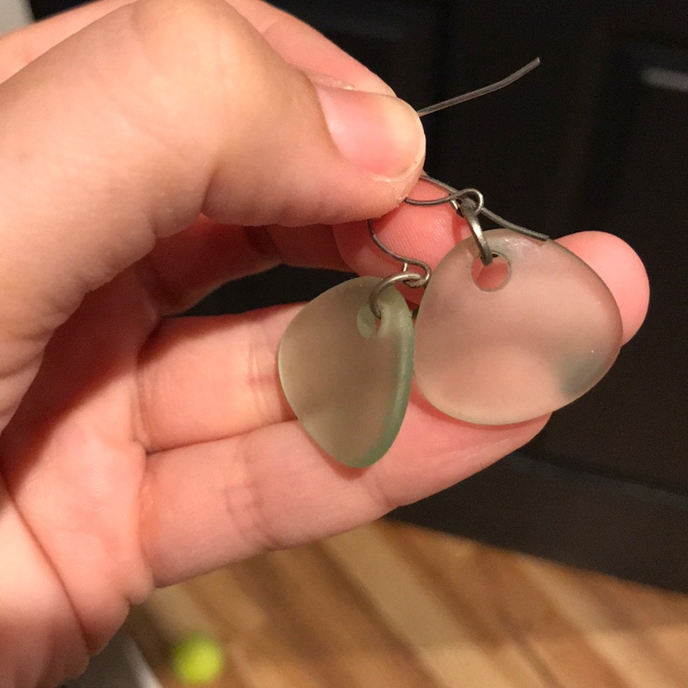 Green earring